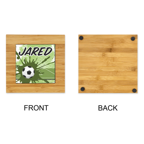 Soccer Bamboo Trivet with 6" Tile - APPROVAL