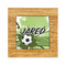 Soccer Bamboo Trivet with 6" Tile - FRONT