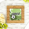Soccer Bamboo Trivet with 6" Tile - LIFESTYLE