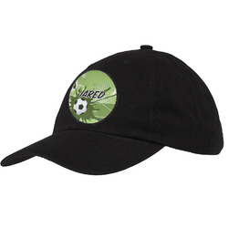 Soccer Baseball Cap - Black (Personalized)