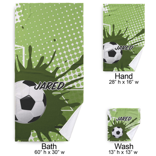 Soccer Bath Towel Sets - 3-piece - Approval
