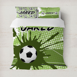 Soccer Duvet Cover Set - Full / Queen (Personalized)