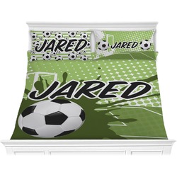 Soccer Comforter Set - King (Personalized)