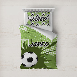 Soccer Duvet Cover Set - Twin (Personalized)
