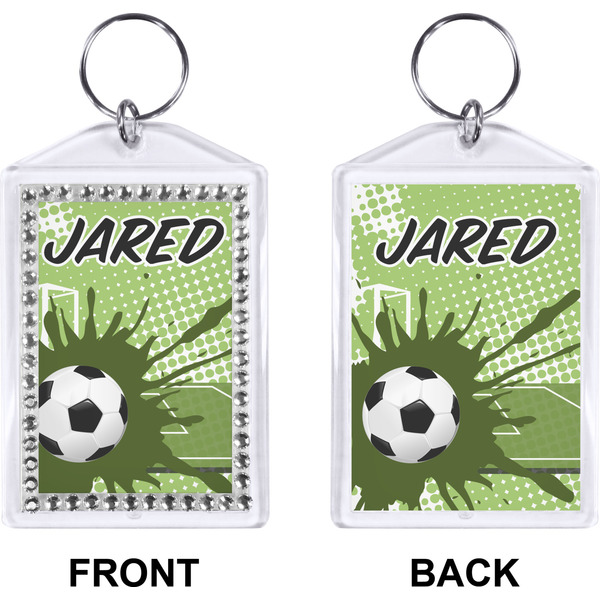 Soccer Bling Keychain (Front + Back)