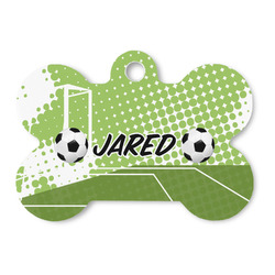 Soccer Bone Shaped Dog ID Tag (Personalized)