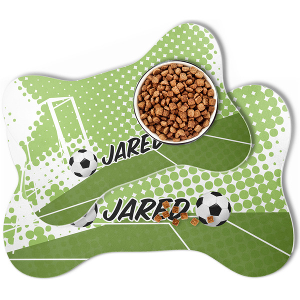 Soccer Bone Shaped Dog Mats - MAIN