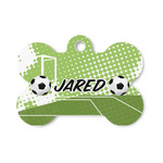 Soccer Bone Shaped Dog ID Tag - Small (Personalized)