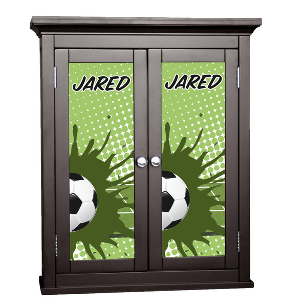 Custom Soccer Cabinet Decal - Small (Personalized)