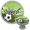 Soccer Cabinet Knob (Silver) (Personalized)