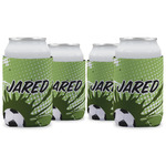 Soccer Can Cooler (12 oz) - Set of 4 w/ Name or Text