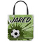 Soccer Canvas Tote Bag - Small - 13"x13" (Personalized)