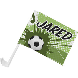 Soccer Car Flag - Small w/ Name or Text