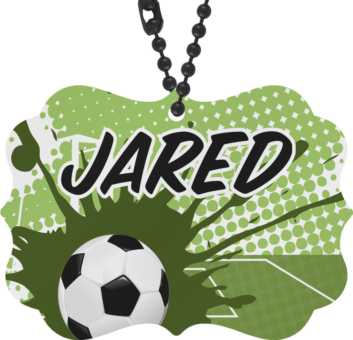 Soccer Rear View Mirror Decor (Personalized) YouCustomizeIt