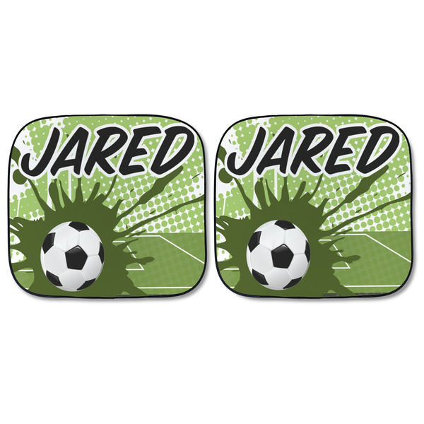Soccer Car Sun Shades - FRONT