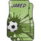 Soccer Car Floor Mats (Front Seat) (Personalized)