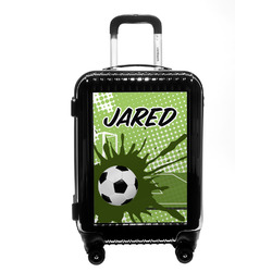 Soccer Carry On Hard Shell Suitcase (Personalized)