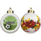 Soccer Ceramic Christmas Ornament - Poinsettias (APPROVAL)