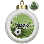 Soccer Ceramic Ball Ornament - Christmas Tree (Personalized)