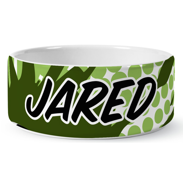 Custom Soccer Ceramic Dog Bowl - Large (Personalized)