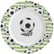 Soccer Ceramic Plate w/Rim