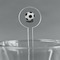 Soccer Clear Plastic 7" Stir Stick - Round - Main
