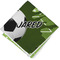 Soccer Cloth Napkins - Personalized Lunch (Folded Four Corners)
