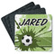 Soccer Square Rubber Backed Coasters - Set of 4 (Personalized)