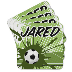Soccer Cork Coaster - Set of 4 w/ Name or Text