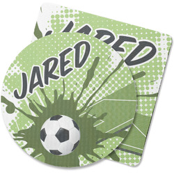 Soccer Rubber Backed Coaster (Personalized)