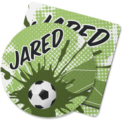 Soccer Rubber Backed Coaster (Personalized)