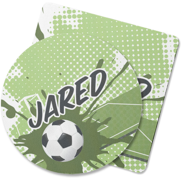 Custom Soccer Rubber Backed Coaster (Personalized)