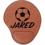 Soccer Leatherette Mouse Pad with Wrist Support (Personalized)
