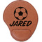 Soccer Leatherette Mouse Pad with Wrist Support (Personalized)