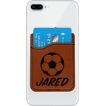 Soccer Leatherette Phone Wallet (Personalized)