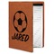Soccer Leatherette Portfolio with Notepad - Small - Double Sided (Personalized)