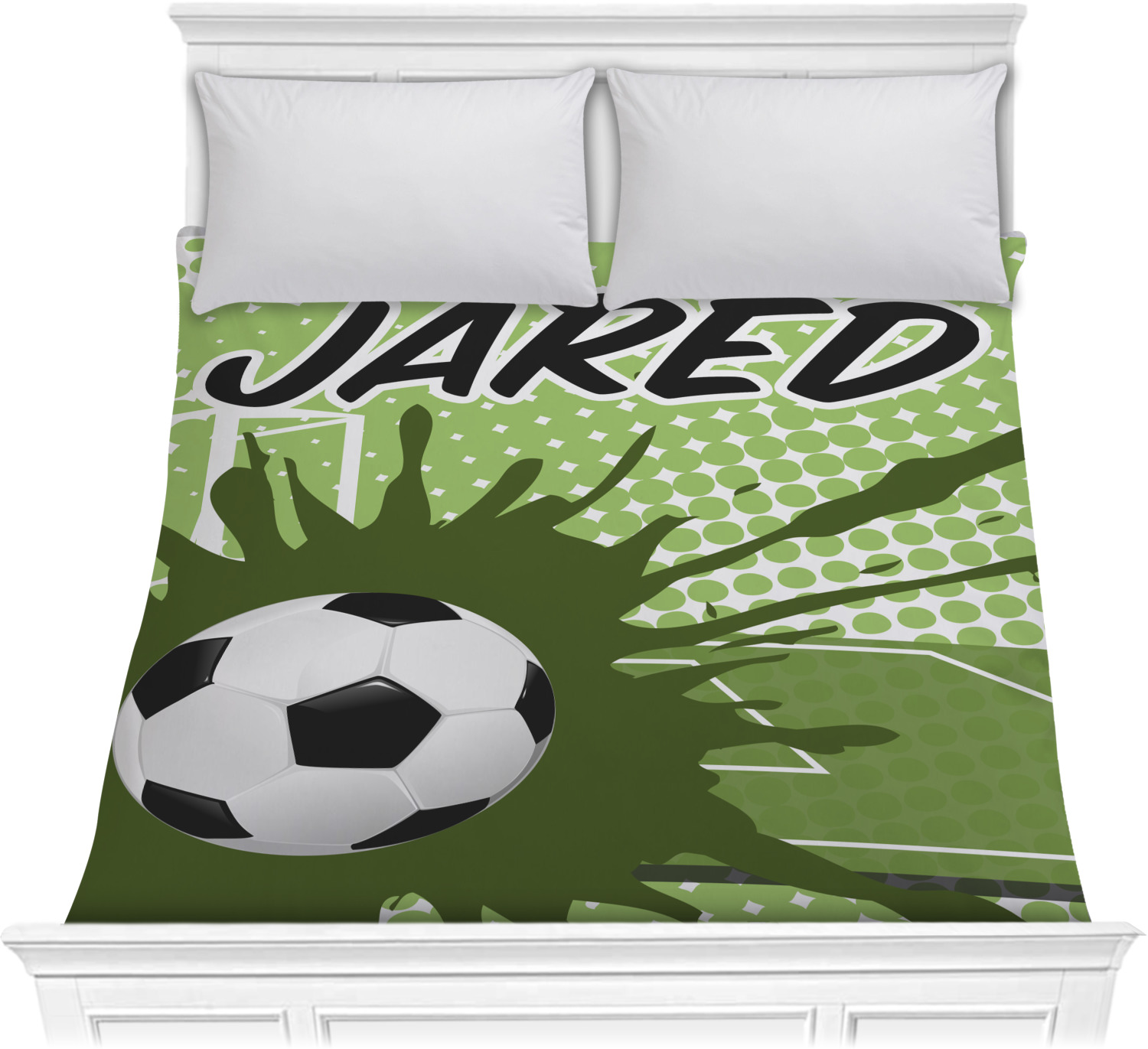 Custom Soccer Comforter Full / Queen (Personalized) YouCustomizeIt
