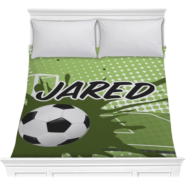 Custom Soccer Comforter - Full / Queen (Personalized)