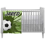 Soccer Crib Comforter / Quilt (Personalized)
