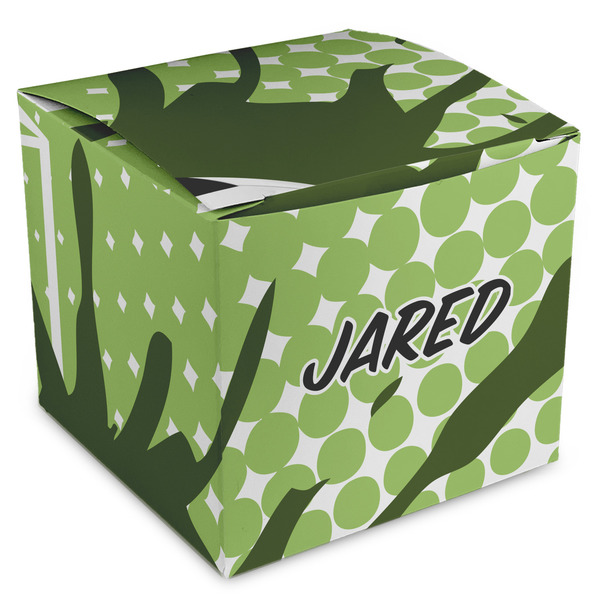 Custom Soccer Cube Favor Gift Boxes (Personalized)