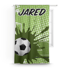Soccer Curtain - 50"x84" Panel (Personalized)