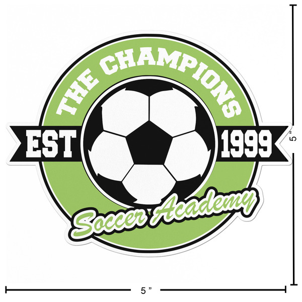 Soccer Custom Shape Iron On Patches - L - APPROVAL