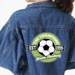 Soccer Twill Iron On Patch - Custom Shape - 3XL (Personalized)