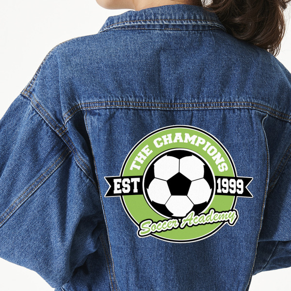 Custom Soccer Twill Iron On Patch - Custom Shape - 3XL (Personalized)