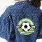 Soccer Twill Iron On Patch - Custom Shape - 3XL (Personalized)