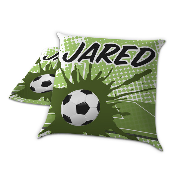 Soccer Decorative Pillow Case - TWO