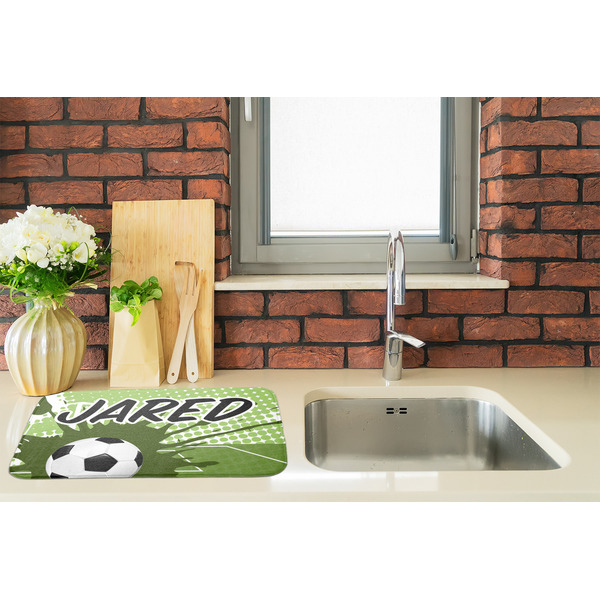 Soccer Dish Drying Mat - LIFESTYLE 2