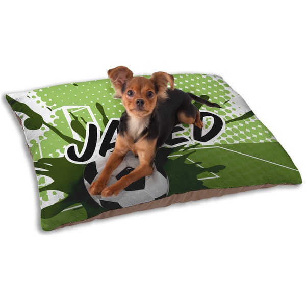 Custom Soccer Dog Bed - Small w/ Name or Text