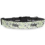 Soccer Deluxe Dog Collar - Medium (11.5" to 17.5") (Personalized)