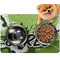 Soccer Dog Food Mat - Small w/ Name or Text